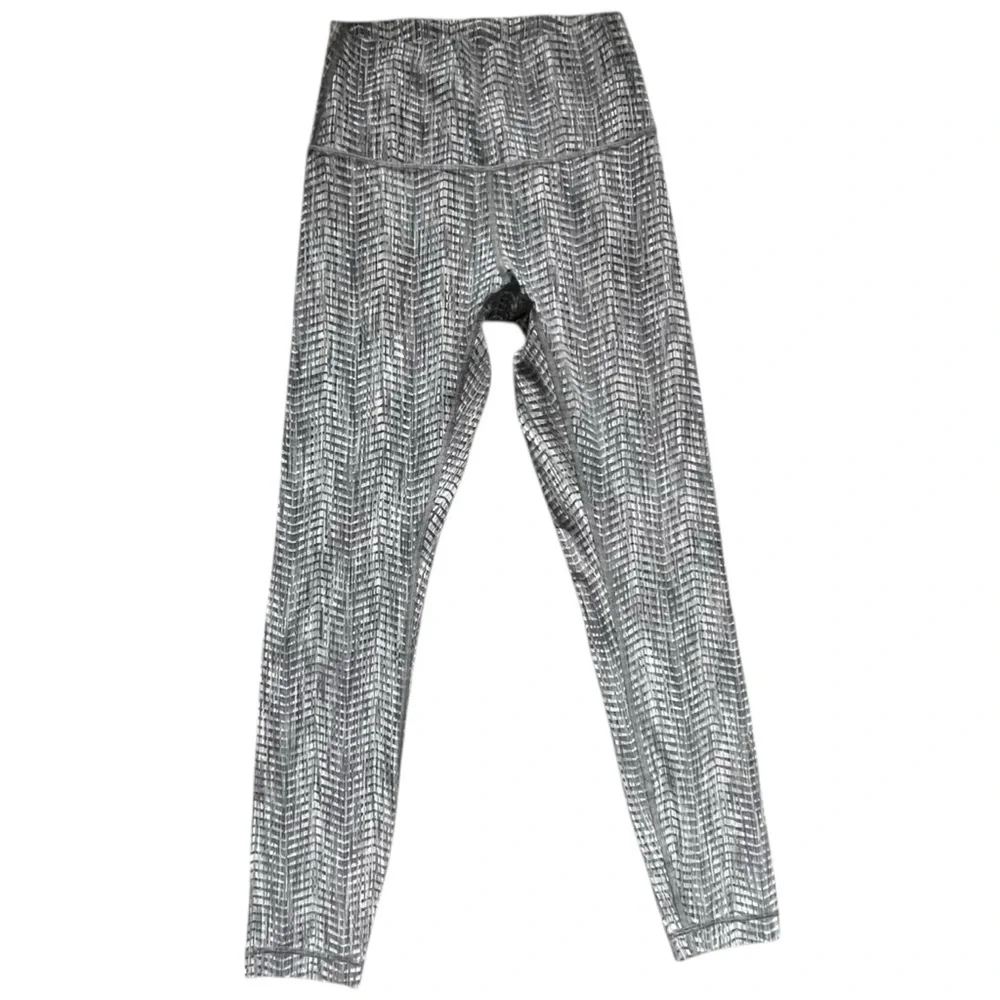 Lululemon Wunder Under High Rise Leggings in Gray EUC 6